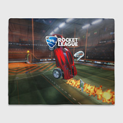 Плед флисовый Rocket League, цвет: 3D-велсофт