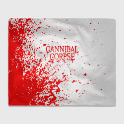 Плед флисовый Cannibal corpse, цвет: 3D-велсофт