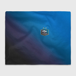 Плед флисовый Сборная Франции, цвет: 3D-велсофт