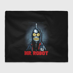 Плед флисовый Bender x mr robot, цвет: 3D-велсофт