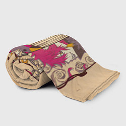 Плед флисовый Томоэ и Акира, цвет: 3D-велсофт — фото 2