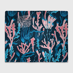 Плед флисовый Подводный мир, цвет: 3D-велсофт