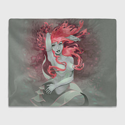 Плед флисовый Красивая русалочка Beautiful mermaid, цвет: 3D-велсофт