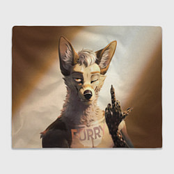 Плед флисовый Furry jackal, цвет: 3D-велсофт