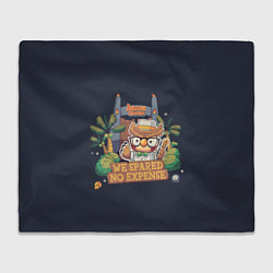 Плед флисовый Jurassic Crossing, цвет: 3D-велсофт