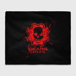 Плед флисовый Gears esports, цвет: 3D-велсофт