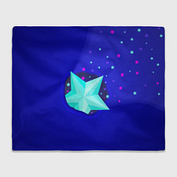 Плед флисовый Счастливая звезда, цвет: 3D-велсофт