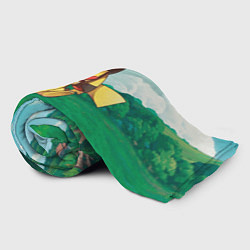Плед флисовый Пикачу летчик, цвет: 3D-велсофт — фото 2