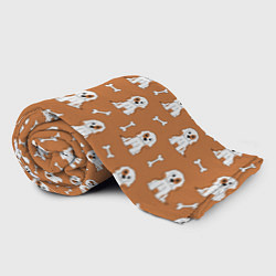 Плед флисовый Пёс и кость, цвет: 3D-велсофт — фото 2
