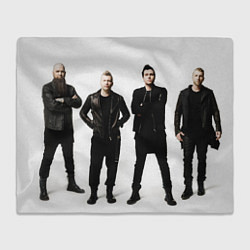 Плед флисовый Three Days Grace band, цвет: 3D-велсофт