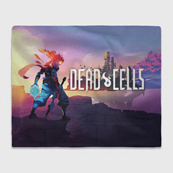 Плед флисовый Dead Cells landscape, цвет: 3D-велсофт