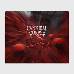 Плед флисовый Blood Cannibal Corpse Труп Каннибала Z, цвет: 3D-велсофт