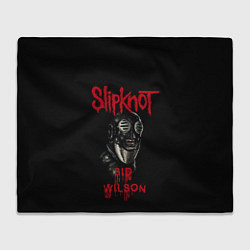 Плед флисовый SID WILSON SLIPKNOT СЛИПКНОТ Z, цвет: 3D-велсофт