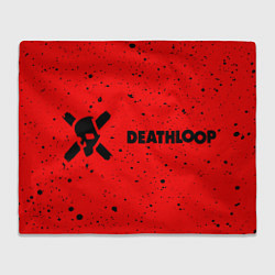 Плед флисовый Deathloop - Skull - Paint, цвет: 3D-велсофт