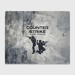 Плед флисовый COUNTER TERRORIST CS GO Z, цвет: 3D-велсофт