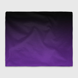 Плед флисовый Ночной градиент Фиолетовый, цвет: 3D-велсофт