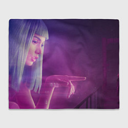 Плед флисовый Blade Runner знаменитый кадр, цвет: 3D-велсофт
