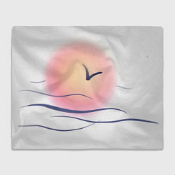 Плед флисовый Солнечный шар, цвет: 3D-велсофт