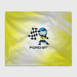 Плед флисовый Ford - Racing, цвет: 3D-велсофт