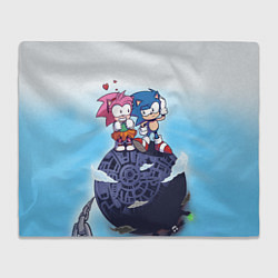 Плед флисовый SONIC AMY ROSE Z, цвет: 3D-велсофт