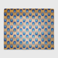 Плед флисовый Сгущенка паттерн, цвет: 3D-велсофт