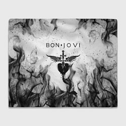 Плед флисовый BON JOVI HEART СЕРДЦЕ, цвет: 3D-велсофт