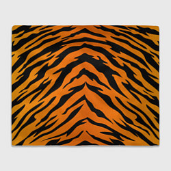Плед флисовый Шкура тигра, цвет: 3D-велсофт