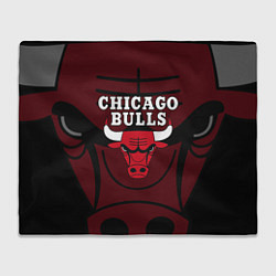 Плед флисовый CHICAGO BULLS ЧИКАГО БУЛЛС НА ФОНЕ, цвет: 3D-велсофт