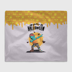 Плед флисовый Dab zombie halloween, цвет: 3D-велсофт