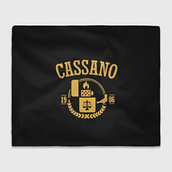 Плед флисовый Кассано знак, цвет: 3D-велсофт