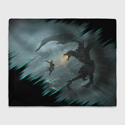 Плед флисовый TES FUS RO DAH DRAGON, цвет: 3D-велсофт