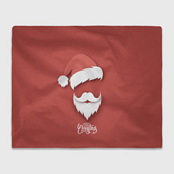 Плед флисовый Merry Christmas Счастливого Рождества, цвет: 3D-велсофт