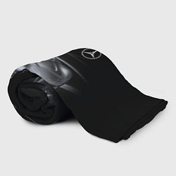 Плед флисовый Mercedes-Benz motorsport black, цвет: 3D-велсофт — фото 2