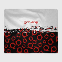 Плед флисовый God of War Logo Pattern, цвет: 3D-велсофт