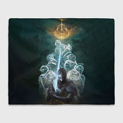 Плед флисовый Elden Ring рыцарь и предшественники серии Souls El, цвет: 3D-велсофт