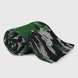 Плед флисовый Green Paint Splash, цвет: 3D-велсофт — фото 2