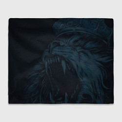 Плед флисовый Zenit lion dark theme, цвет: 3D-велсофт