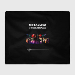 Плед флисовый Metallica S и M, цвет: 3D-велсофт