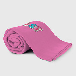 Плед флисовый Mr Beast Donut Pink edition, цвет: 3D-велсофт — фото 2