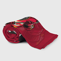 Плед флисовый Калгари Флэймз, Calgary Flames, цвет: 3D-велсофт — фото 2