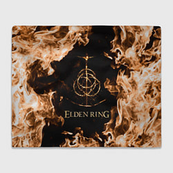 Плед флисовый Elden Ring Logo, цвет: 3D-велсофт