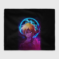 Плед флисовый MELIODAS 7 DAEDLY SINS МЕЛИОДАС, цвет: 3D-велсофт