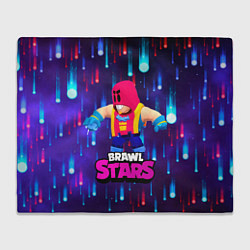 Плед флисовый GROM BRAWL STARS ГРОМ БРАВЛ СТАРС, цвет: 3D-велсофт