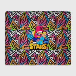 Плед флисовый GROM BRAWL STARS ГРОМ, цвет: 3D-велсофт