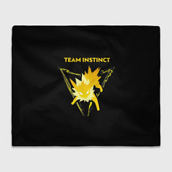 Плед флисовый Team Instinct - Pokemon GO, цвет: 3D-велсофт