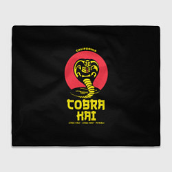 Плед флисовый Cobra Kai California, цвет: 3D-велсофт