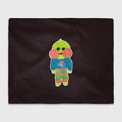 Плед флисовый Лалафанфан рисованный, цвет: 3D-велсофт