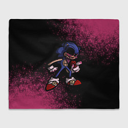 Плед флисовый SONIC EXE Краска, цвет: 3D-велсофт