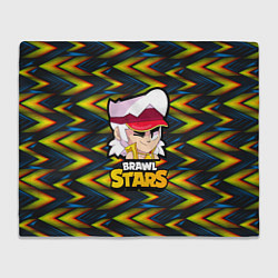 Плед флисовый FANG BRAWL STARS GLITCH, цвет: 3D-велсофт