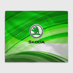 Плед флисовый Skoda texture, цвет: 3D-велсофт